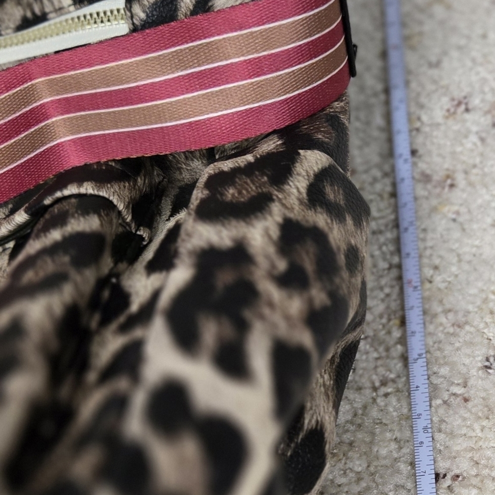 SHEIN Leopard Print Backpack with Colorful Removable Strap - Picture 8 of 8
